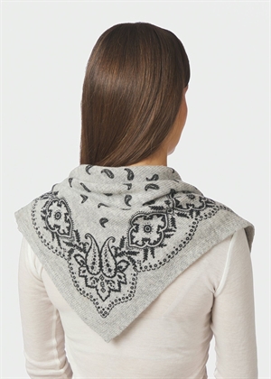 Adelina paisley scarf Grey Melange Neo Noir 